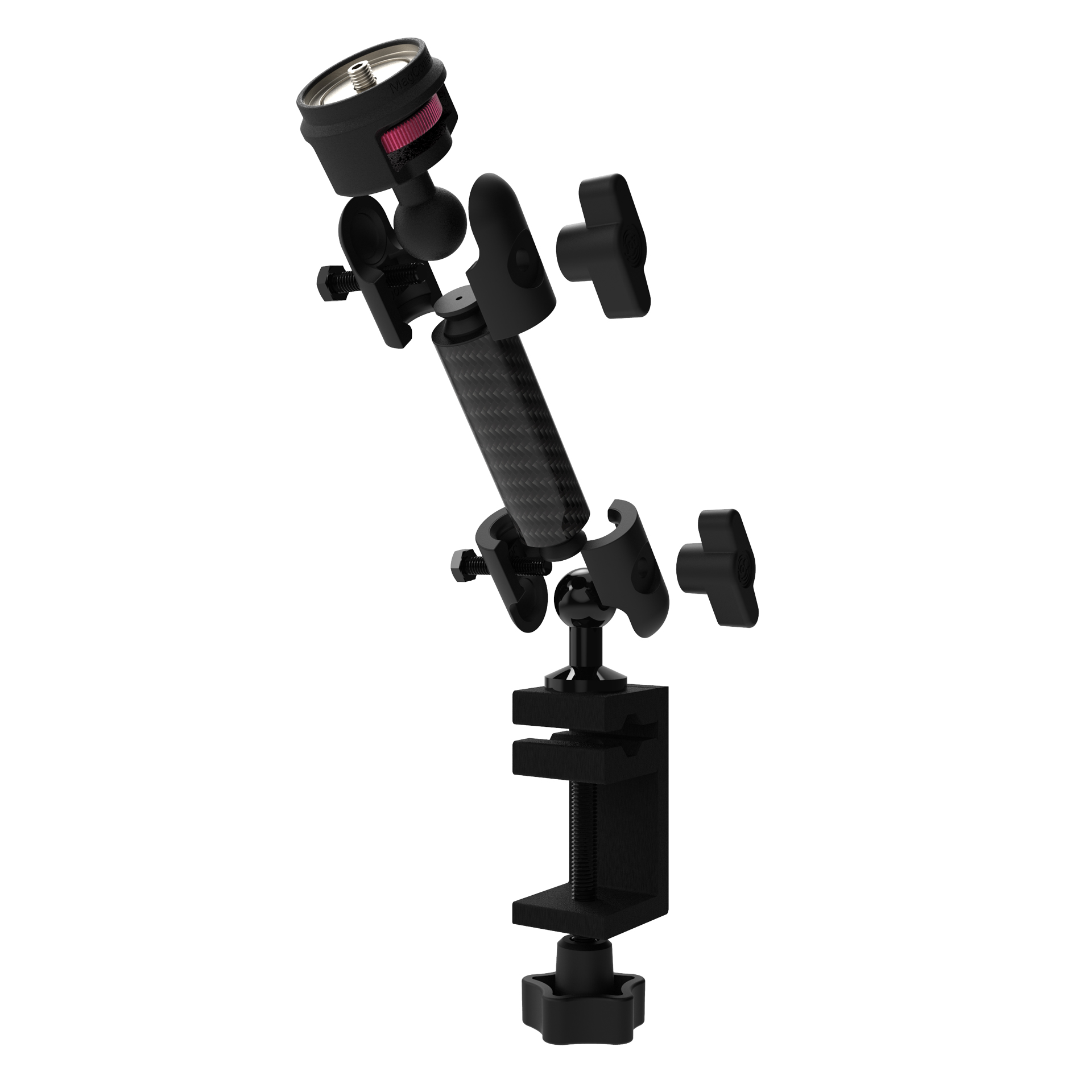 black mount arm with clamp